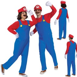 Strój karnawałowy Mario dla dorosłych przebranie 175-180 cm 