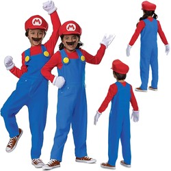 Super Mario kostium, strój karnawałowy 109-126 cm (4-6 lat)