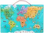 Top Bright Tablica Magnetyczna Mapa Świata