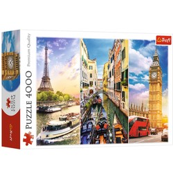 Trefl Puzzle 4000 el Wycieczka po Europie