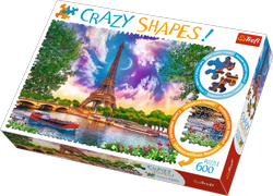 Trefl Puzzle Niebo nad Paryżem  Crazy Shapes 600 elementów