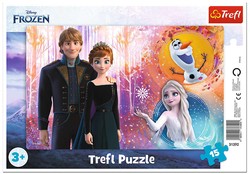 Trefl Puzzle ramkowe 15 Frozen Radosne wspomnienia