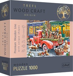 Wood Craft Puzzle Drewniane 1000 elementów Pomocnicy Świętego Mikołaja