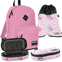 Zestaw 3W1 Plecak Worek Premium Piórnik Saszetka Różowy Barbie BeUniq Paso