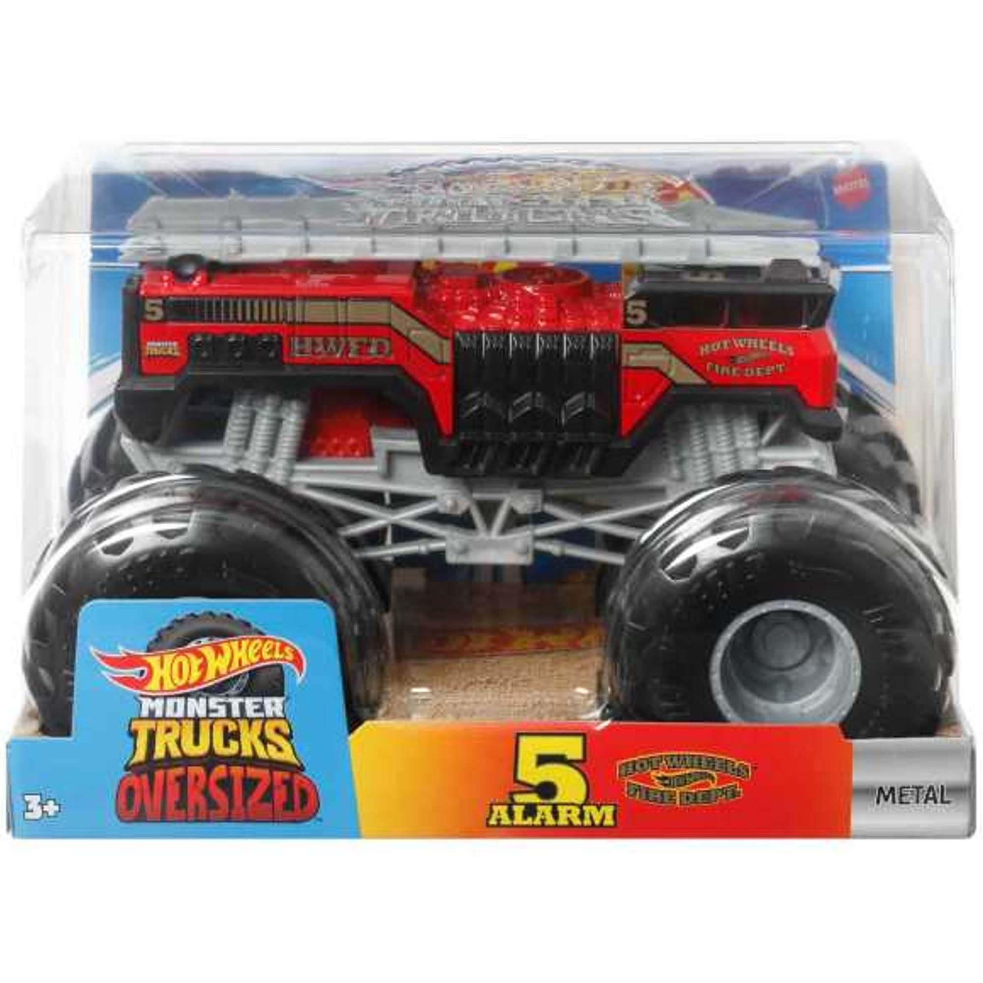 Hot Wheels Monster Trucks Oversized Duży Pojazd 5 Alarm Humbi.pl