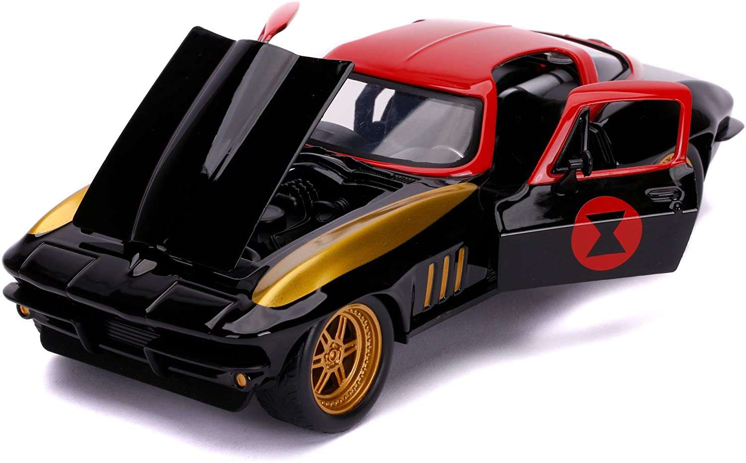 Jada Marvel Black Widow Chevy Corvette samochód + figurka