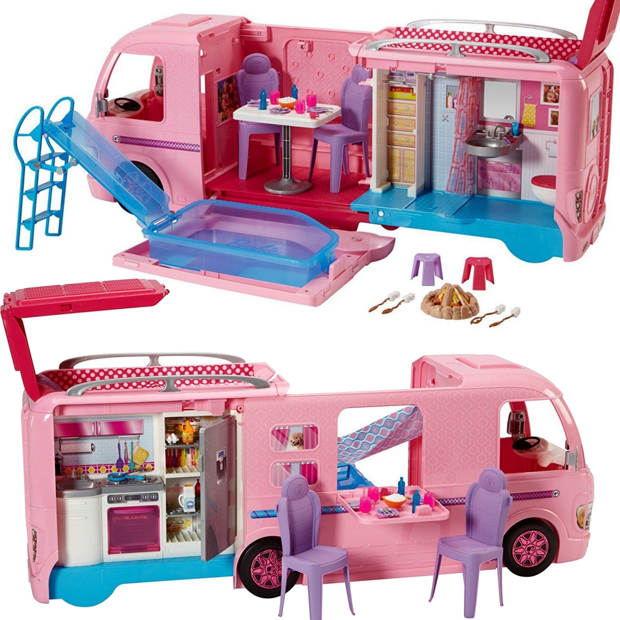 Mattel Wymarzony Kamper Barbie Samochód dla lalek FBR34
