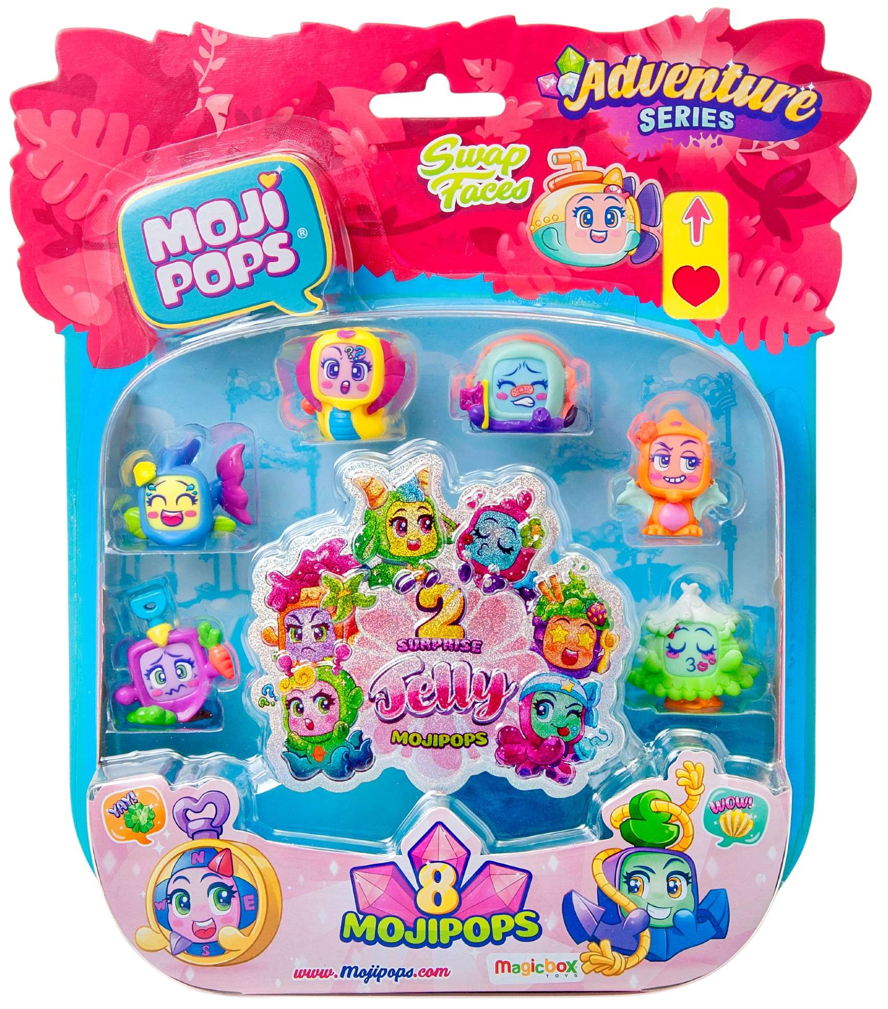 Moji Pops Adventure series Jelly zestaw 8 figurek Mojipops Humbi.pl