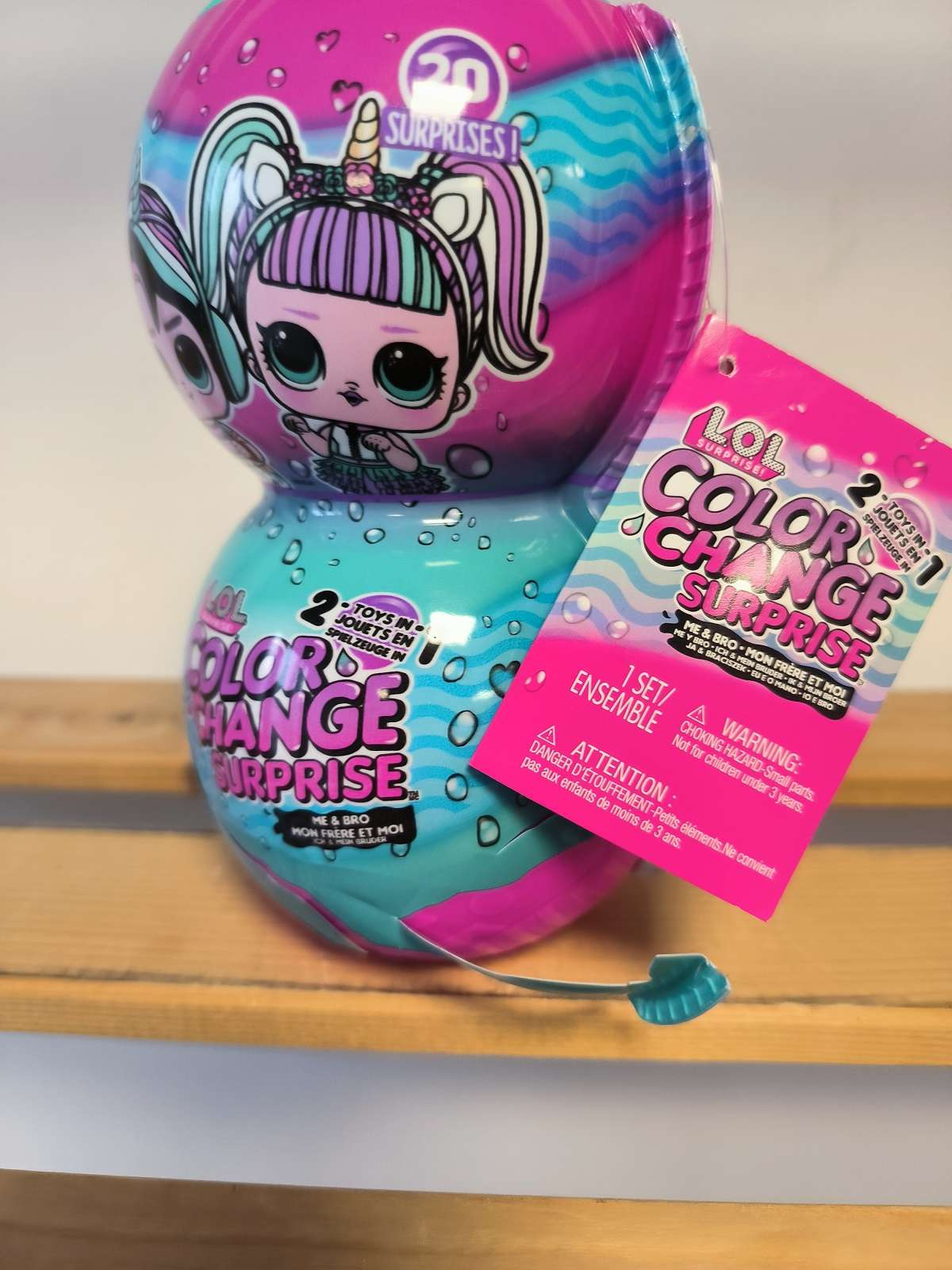 OUTLET LOL SURPRISE Me&Bro 2W1 Color Change 2 lalki zmieniające kolor