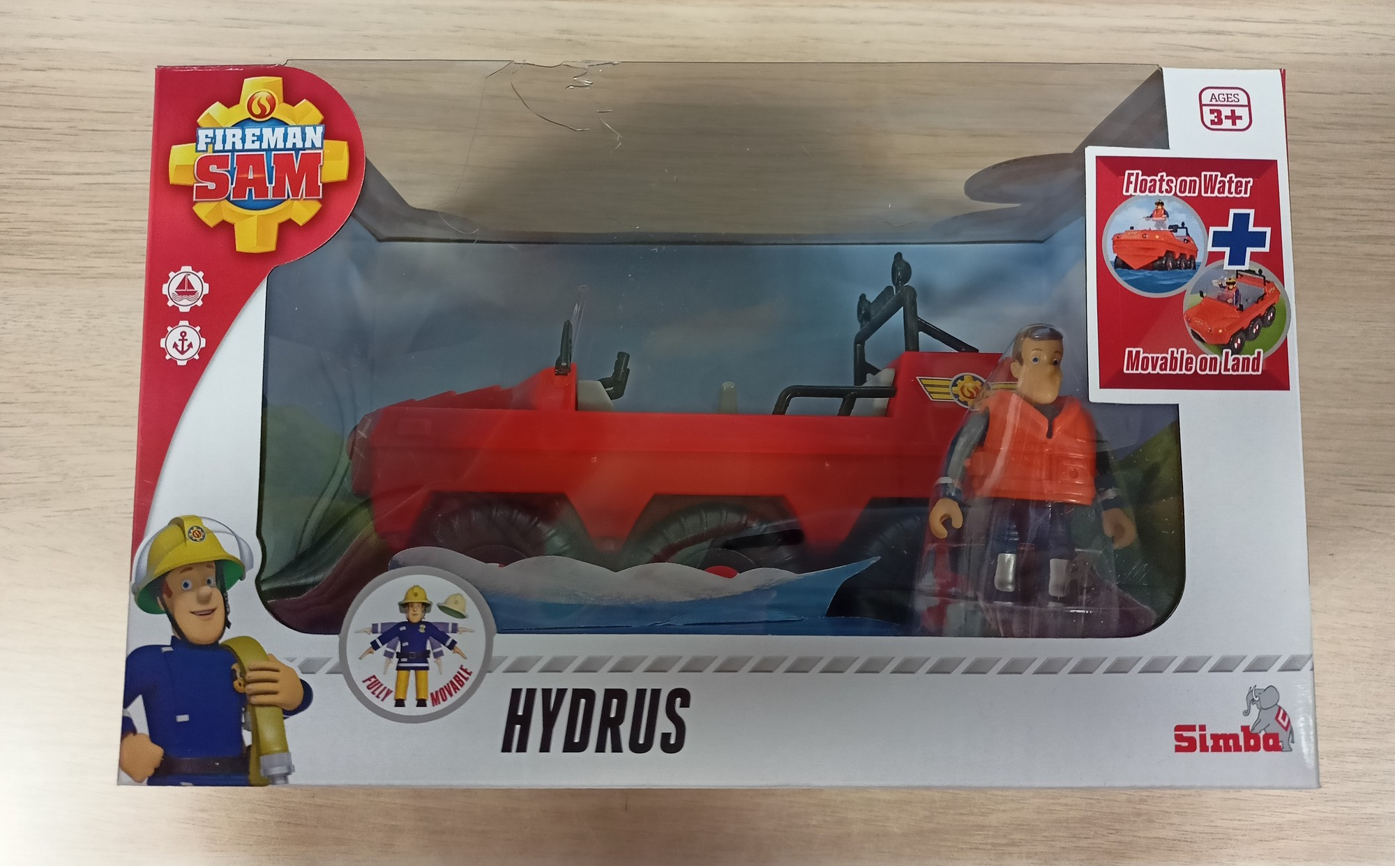 OUTLET Simba Strażak Sam Samochód Terenowy Hydrus z figurką Elvisa pojazd 2.0 USZKODZONE