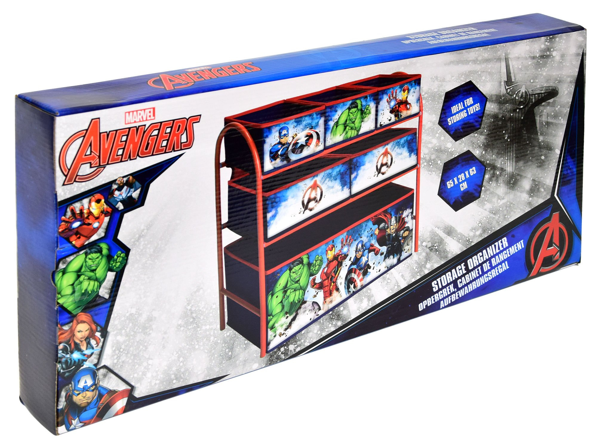 Organizer Komoda na zabawki Marvel Avengers 6 pojemników Humbi.pl