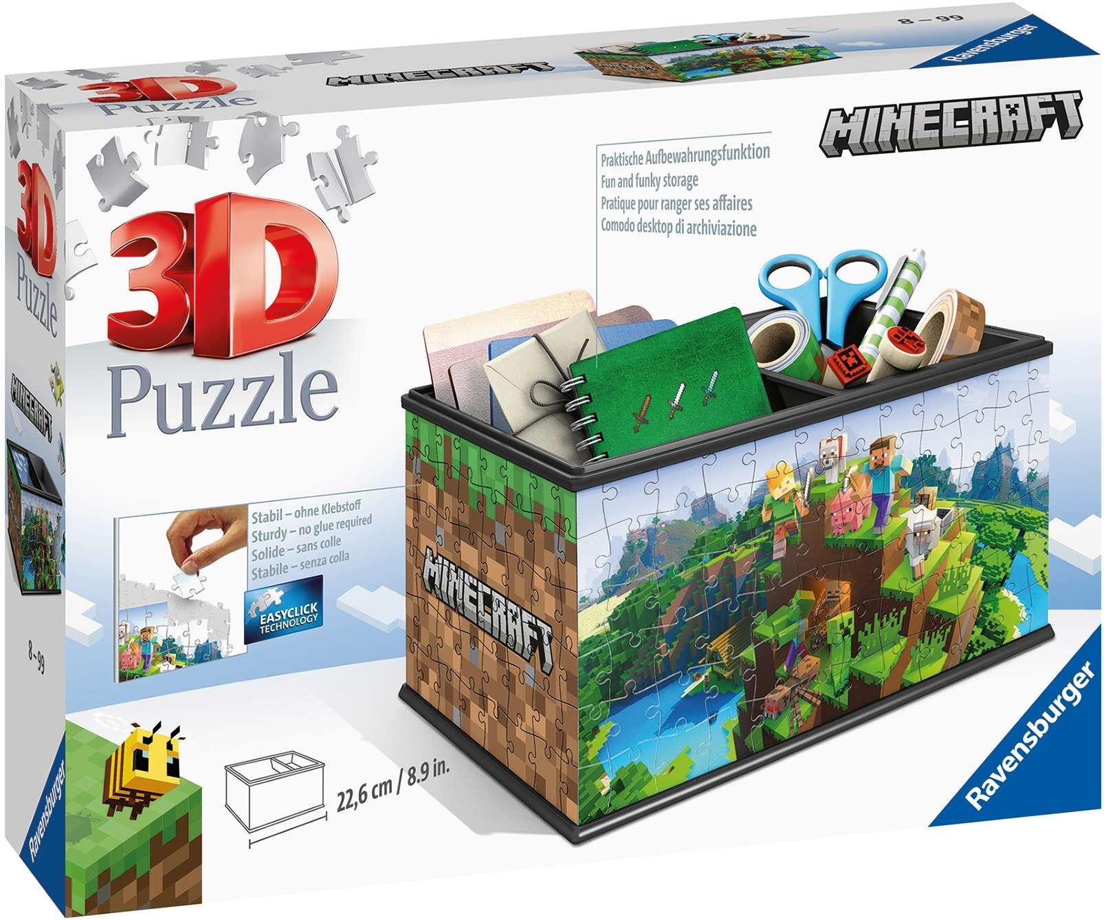 Puzzle 3D Szkatułka Minecraft 223 elementy Humbi.pl