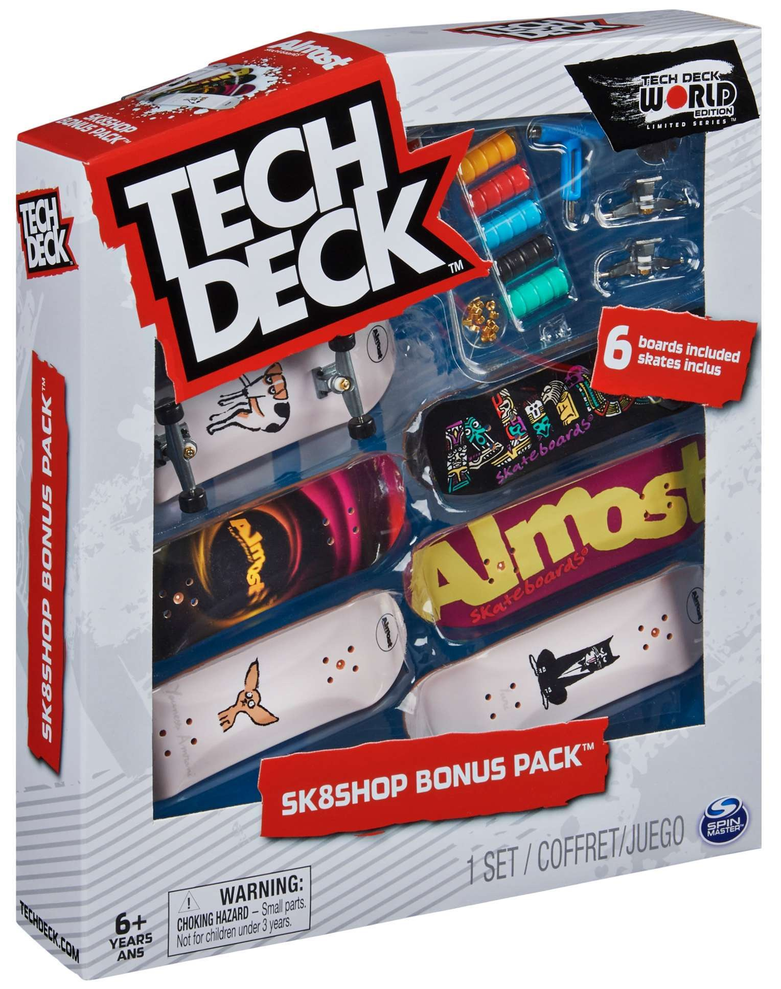 Tech Deck fingerboard Zestaw Rampa Neon Mega Park + 6 fingerboardów