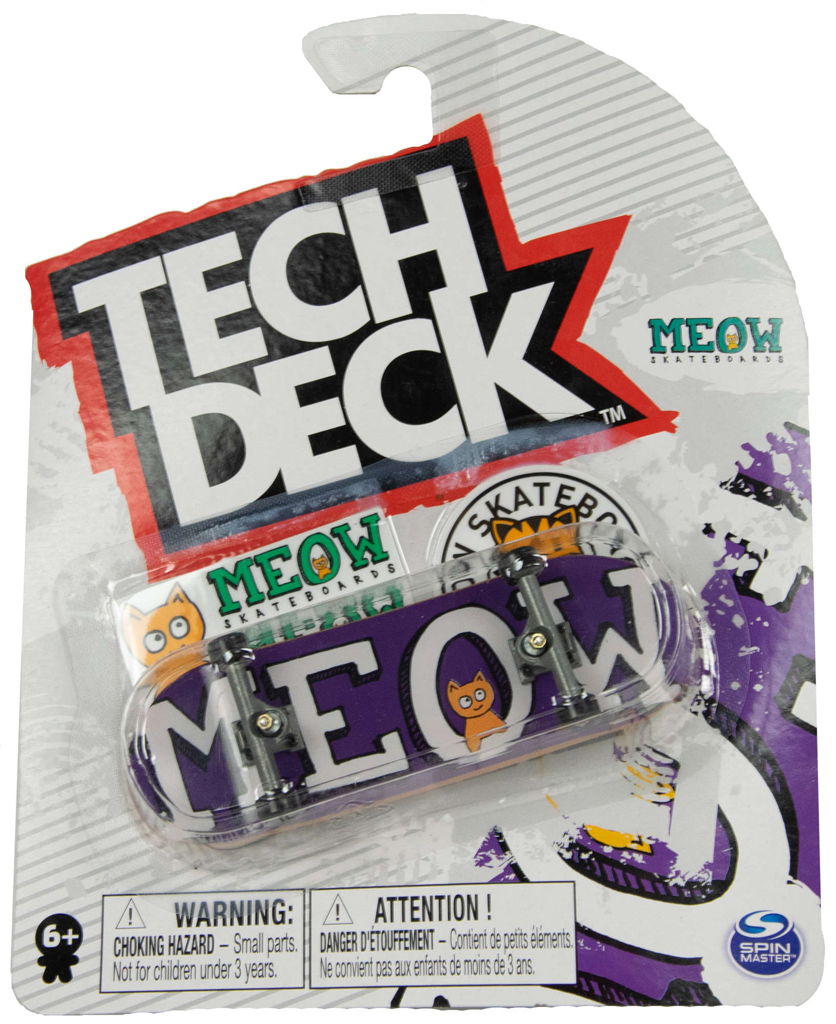 Tech Deck fingerboard deskorolka Meow + naklejki Humbi.pl