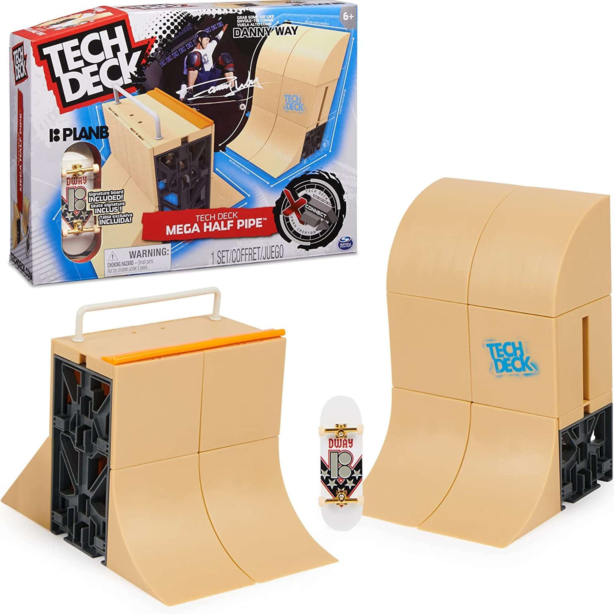 Tech Deck fingerboard zestaw rampa Mega Half Pipe + deskorolka Humbi.pl