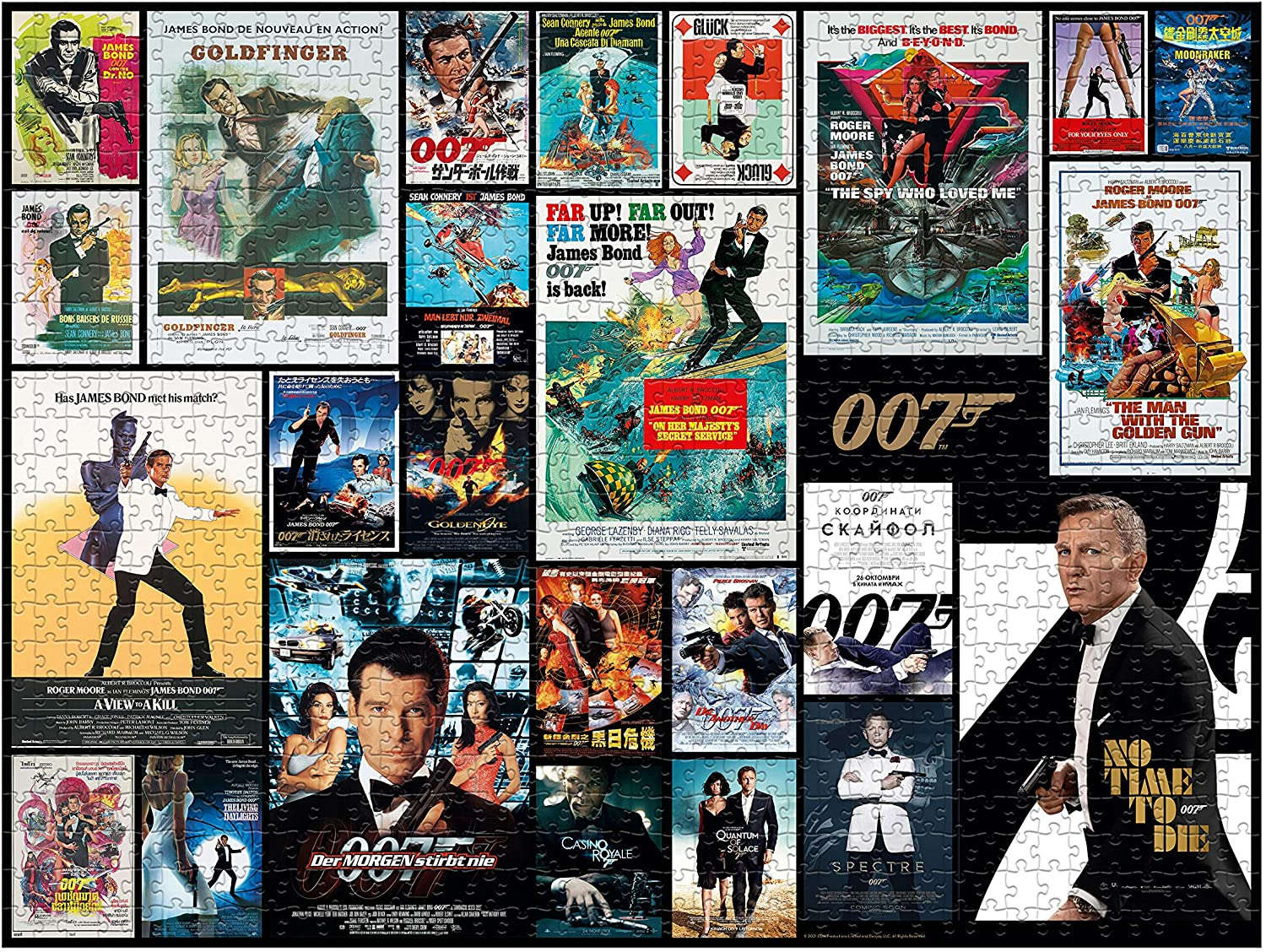 Winning Puzzle 1000 James Bond All 25 Films Humbi.pl