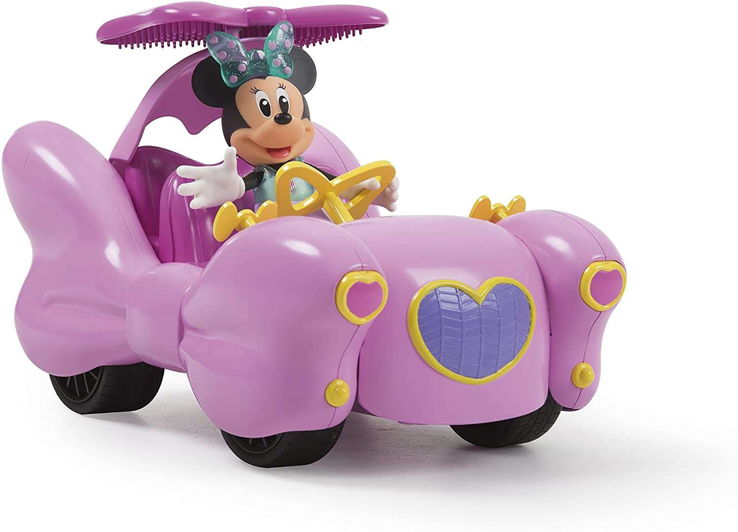 Zdalnie sterowany samochód Minnie's Pink Bow RC + figurka