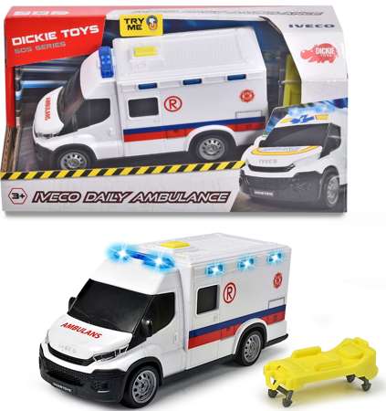 Ambulans Go Real Iveco pojazd z światłem i dźwiękiem