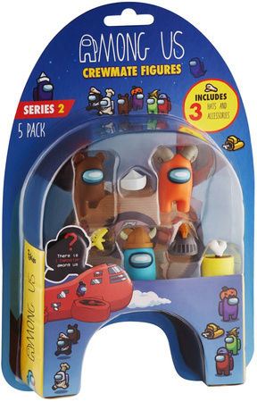 Among Us Crewmate zestaw 5 figurek seria 2 + akc.