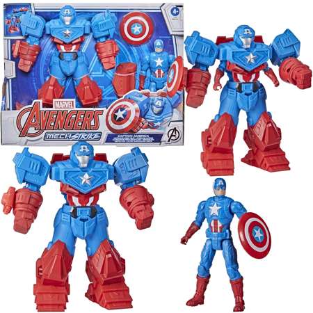 Avengers figurka ze zbroją Mech Strike Kapitan Ameryka