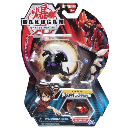 Bakugan Darkus Dragonoid podstawowa figurka - kula i karty 