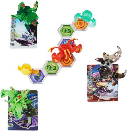 Bakugan Evolutions Dragonoid Arcleon zestaw 4 figurki + 2 nano