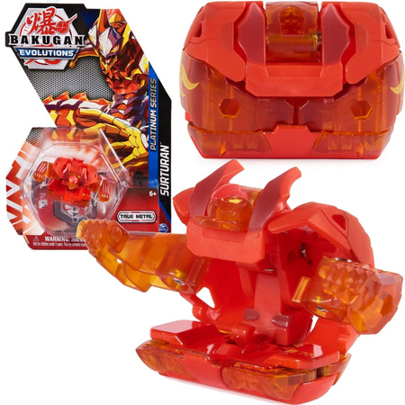 Bakugan Evolutions Figurka Bitewna True Metal Platinum Surturan i Karty