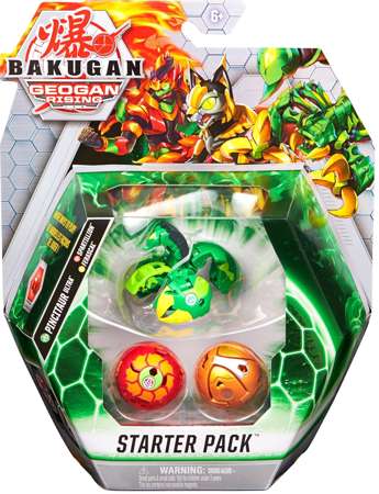 Bakugan Geogan Rising zestaw startowy 3 figurki Pincitaur + karty