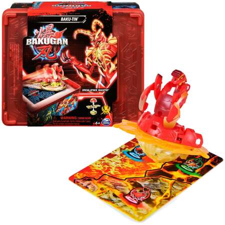 Bakugan Legends Baku-Tin pudełko puszka pojemnik Special Attack Mantid +karty