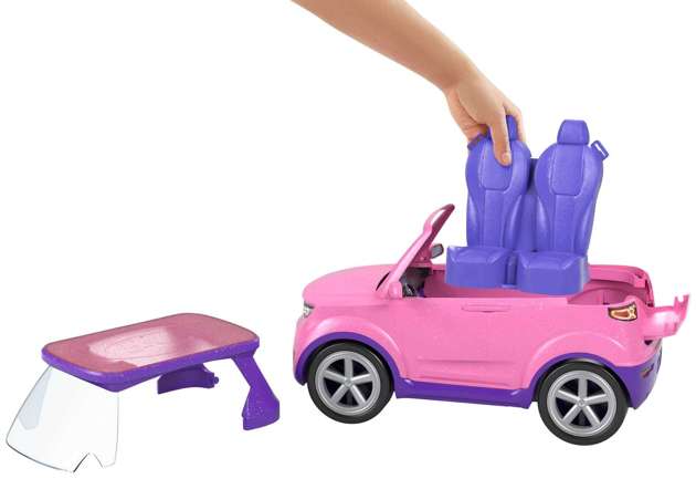 Barbie Big City Dreams 2w1 samochód i koncertowa scena oraz akcesoria