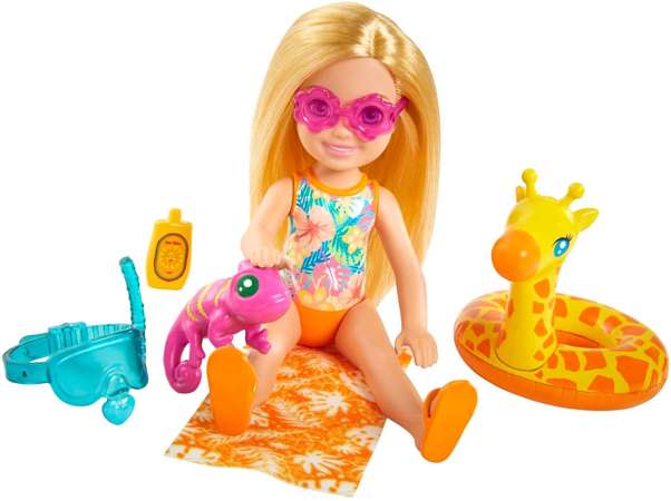 Barbie Chelsea The Lost Birthday Wakacyjna lalka z akcesoriami