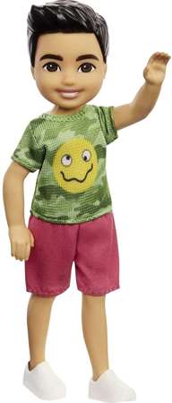 Barbie Chelsea lalka chłopiec w koszulce z nadrukiem