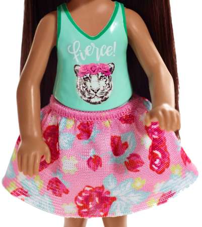 Barbie Club Chelsea lalka w bluzeczkę z tygrysem
