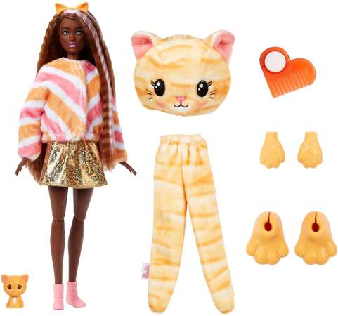 Barbie Cutie Reveal Lalka niespodzianka Kotek seria 1