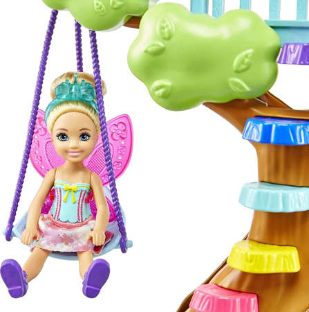 Barbie Dreamtopia Chelsea Fantazja domek na drzewie