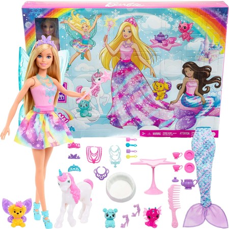 Barbie Dreamtopia Kalendarz Adwentowy z lalką 25 elementów