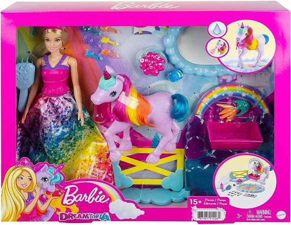 Barbie Dreamtopia zestaw księżniczka i jednorożec