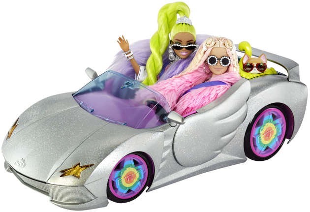 Barbie Extra Zestaw Kabriolet Gwiazd + akcesoria