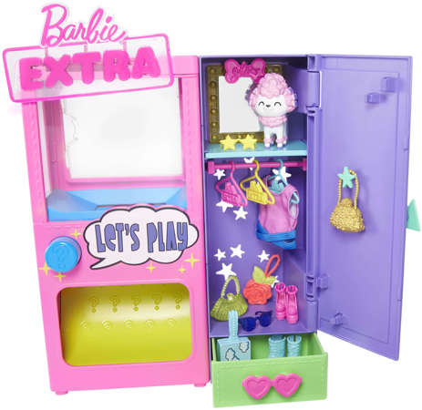 Barbie Extra Zestaw garderoba kreator stylu + akcesoria