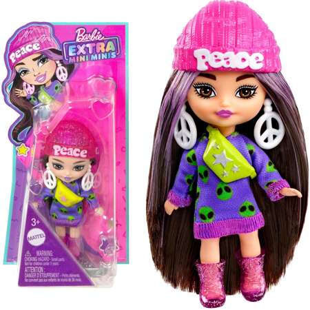 Barbie Extra mała laleczka mini minis Peace 8 cm