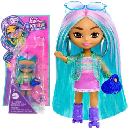 Barbie Extra mała laleczka mini minis w okularach chmurkach 8 cm