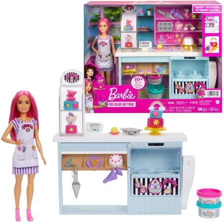 Barbie Kariera zestaw Cukiernia z lalką i akcesoriami