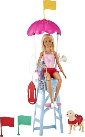 Barbie Kariera zestaw lalka Ratowniczka i akcesoria