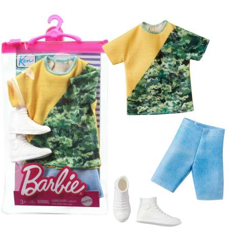 Barbie Ken Zestaw Ubranek dla Kena bluzka moro + akcesoria