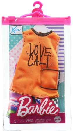 Barbie Ken Zestaw Ubranek dla Kena pomarańczowa bluzka