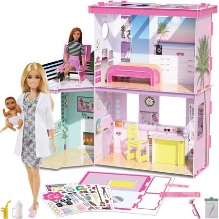 Barbie Kreatywny Duży dom marzeń z lalką pediatrą
