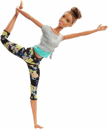 Barbie Lalka Made to Move Brunetka Mattel