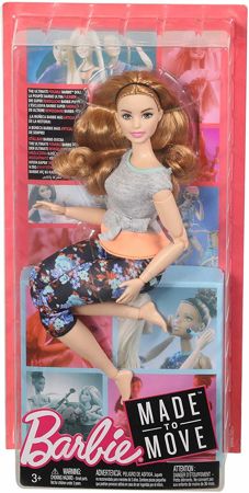 Barbie Lalka Made to Move Szatynka Mattel