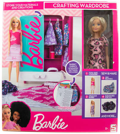 Barbie Własna Garderoba Szafa Z Lalką + Akcesoria