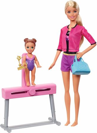 Barbie Zestaw gimnastyczka 2 lalki FXP39